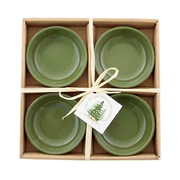 Small Olive Green Bowl Set