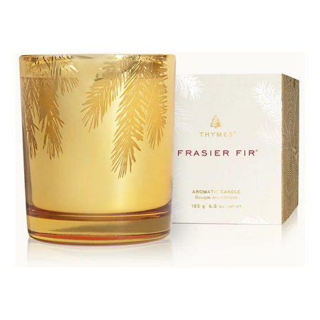 FFr Gold Poured Pine Needle Candle