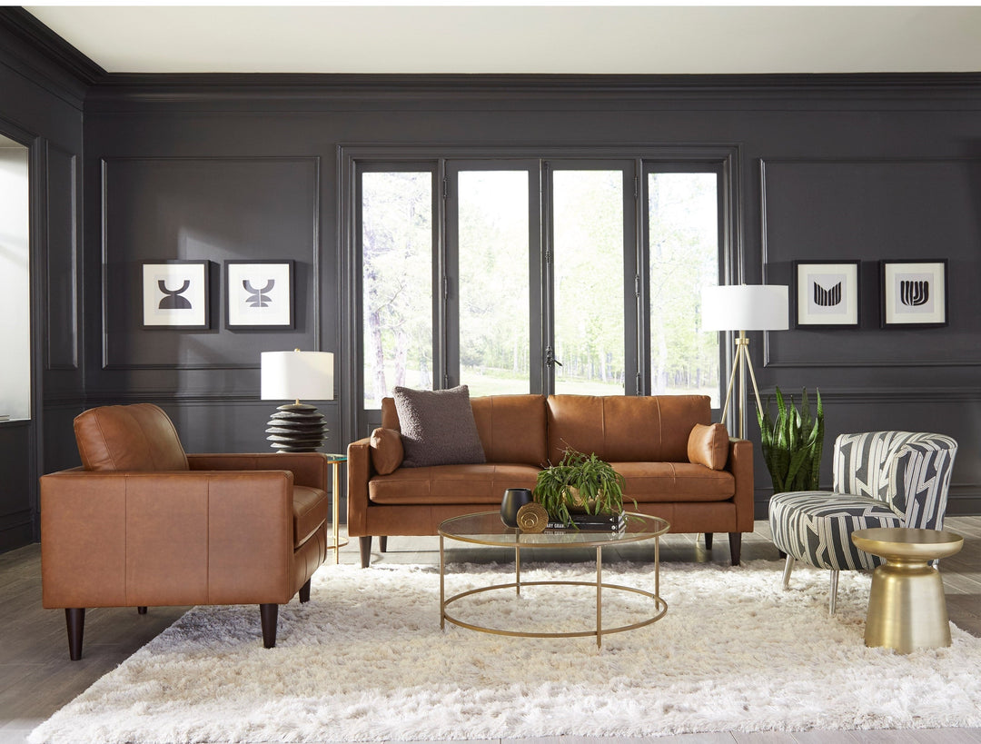 aspen leather motion sofa