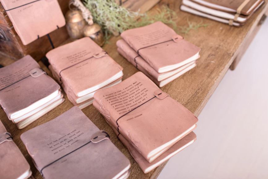 assorted notebooks and journals