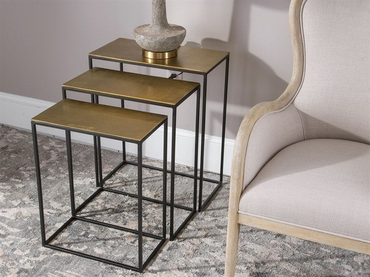 gold nesting tables