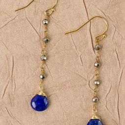Blue Moon Simple Earrings
