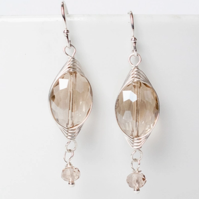 Herr. #27 Tan Small Oval Earrings