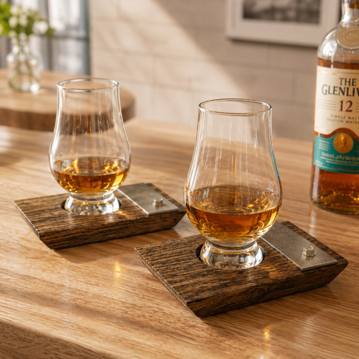 Whiskey Coaster w/Metal