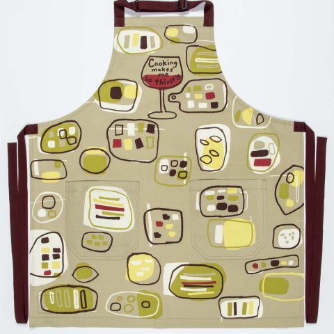 Cooking Makes Me Thirsty Apron