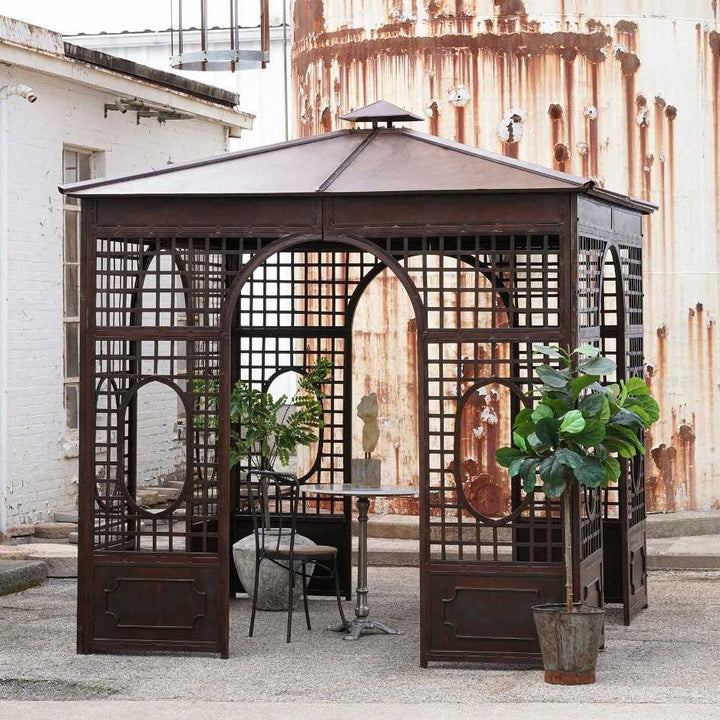 Old Estate Wrought Iron Garden Gazebo