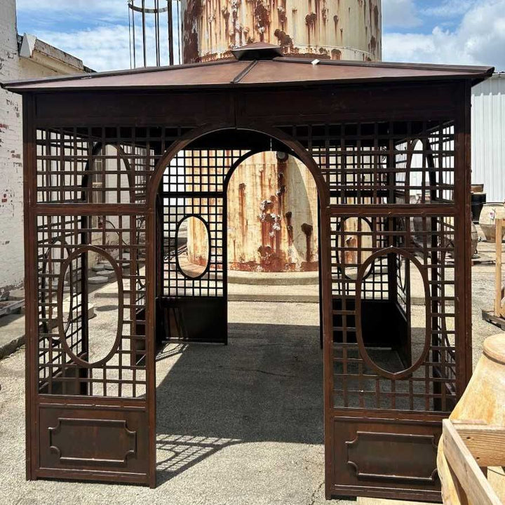 Old Estate Wrought Iron Garden Gazebo