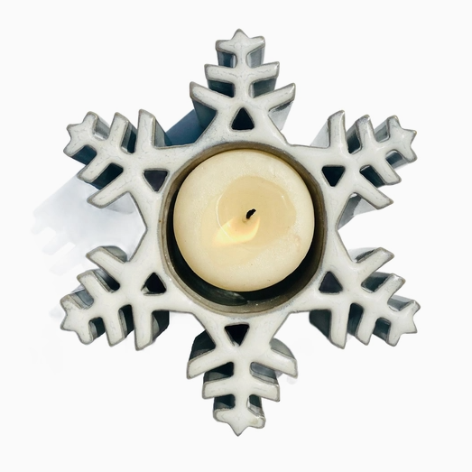 Frost Snowflake Candlepot