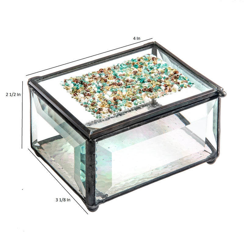 Fused Glass Pebble Box