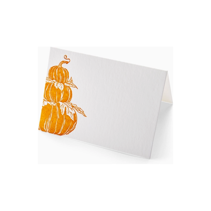 Set of 8 Pumpkin Place Cards