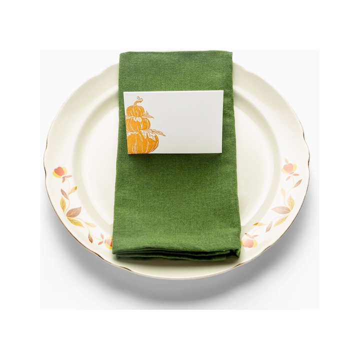 Set of 8 Pumpkin Place Cards