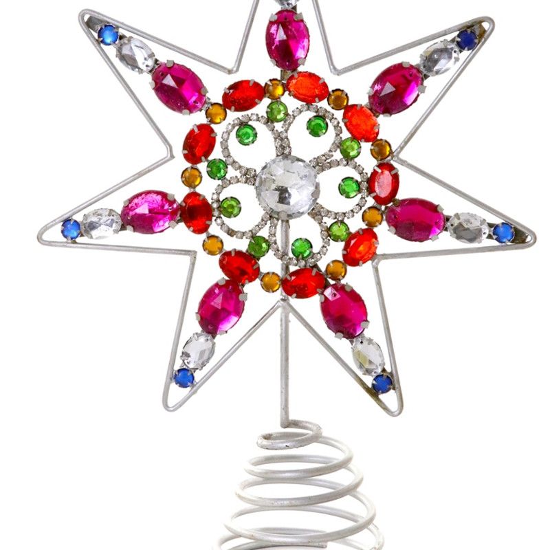 7 Point Jeweled Star Tree Topper