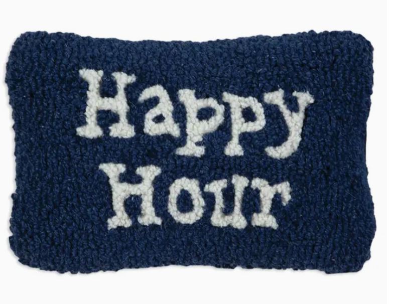 Blue Happy Hour Pillow