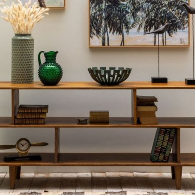 Low Zig Zag Bookcase