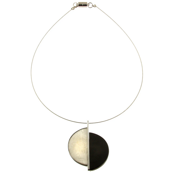 Charcoal/White Two Tone Necklace
