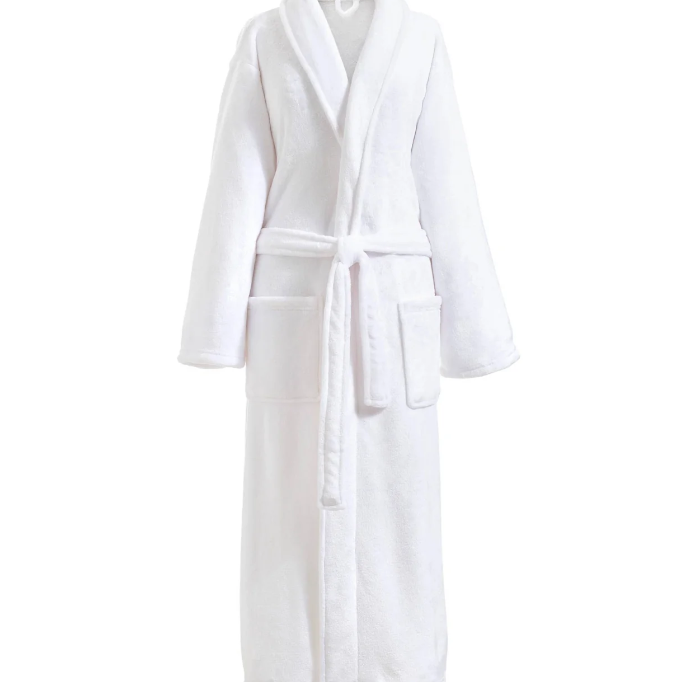 White Fleece Robe