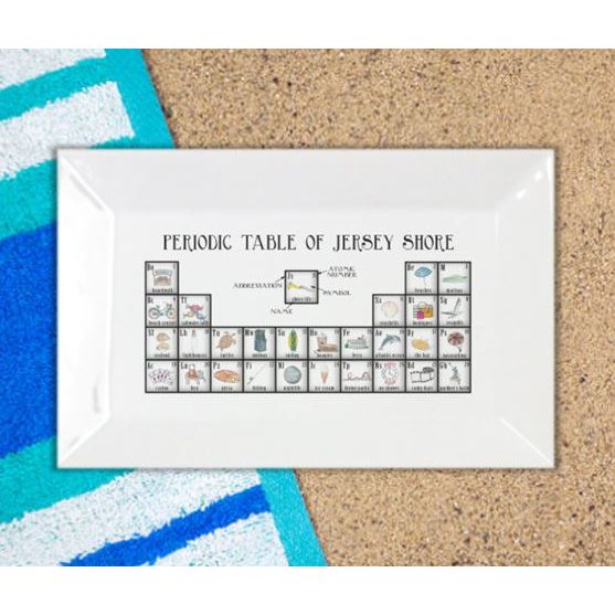 Jersey Shore Periodic Table Platter