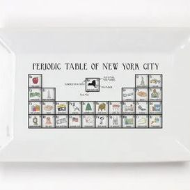 NYC Periodic Table Platter