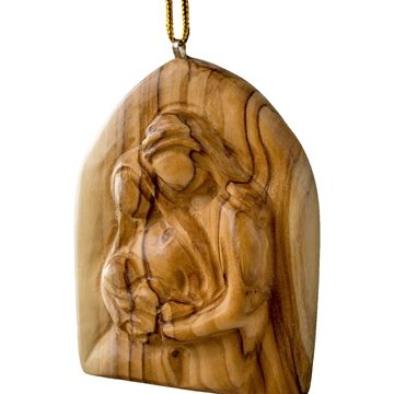 Solid Carved Family Ornament