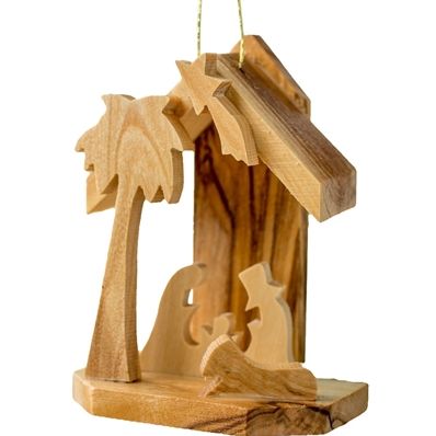 Sm Palm Manger Ornament