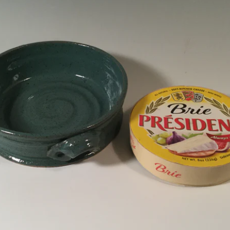 Aqua Mini Pie Pan/Brie Baker