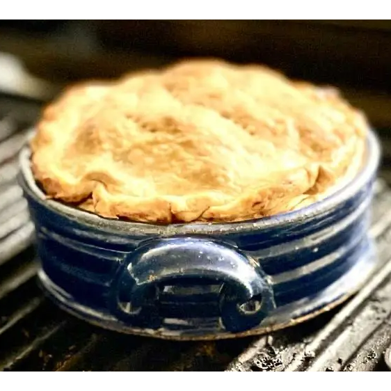 Aqua Mini Pie Pan/Brie Baker