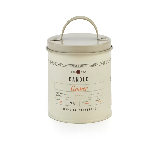 Amber Candle Tin