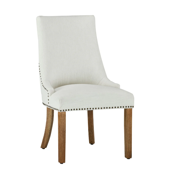 Brooke Side Chair- Washable White