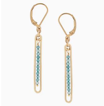 Blue Topaz Drop Earrings