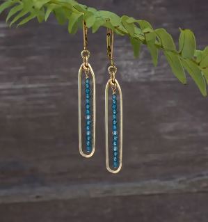 Blue Topaz Drop Earrings