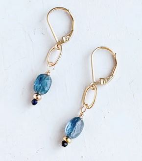 Blue Sea Drop Earrings
