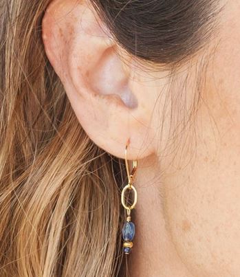 Blue Sea Drop Earrings