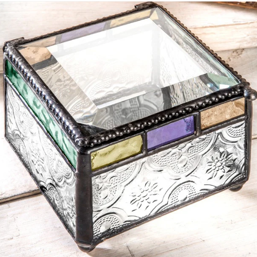 Purple/Turquoise/Blue/Green Box