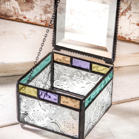 Purple/Turquoise/Blue/Green Box