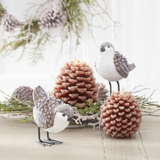 6.5" Indoor Pinecone Luminara