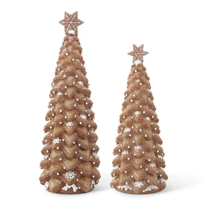 Large Glittered Gingerbread Cookie Tree