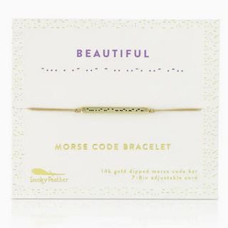 Beautiful Morse Code Bracelet (G)