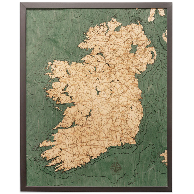 Ireland Map 24.5X31 Lg