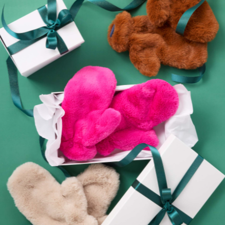 Ultraviolet Cozy Cabin Mittens