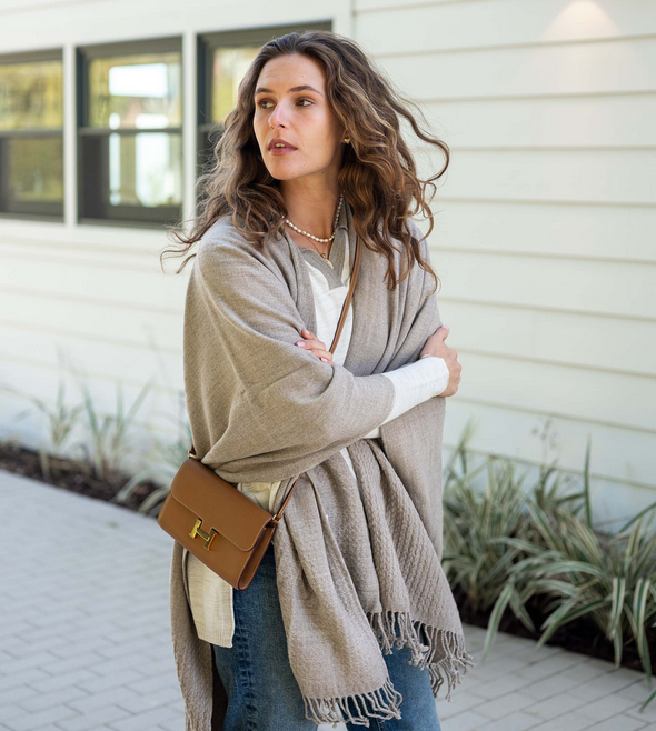 Driftwood (Toasty Brown) Travel Wrap