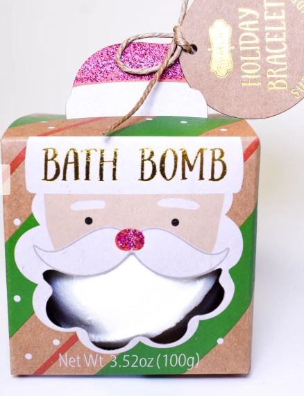 Pink Christmas Bath Bomb