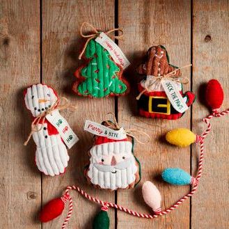 Holiday Corduroy Dog Toys
