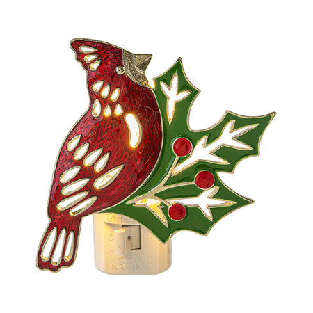 Cardinal/Holly Night Light