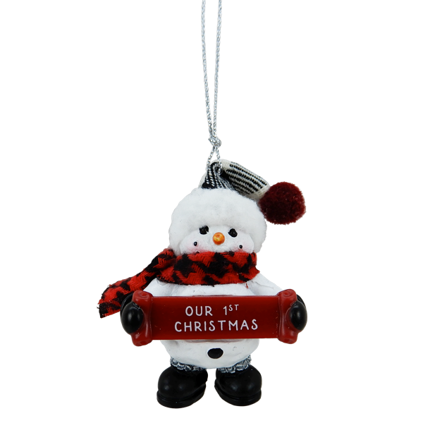 Our 1st Christmas Snowman Ornament