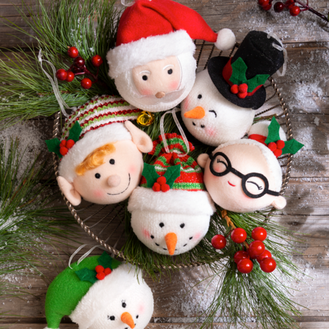 Plush Christmas Icon Ornament
