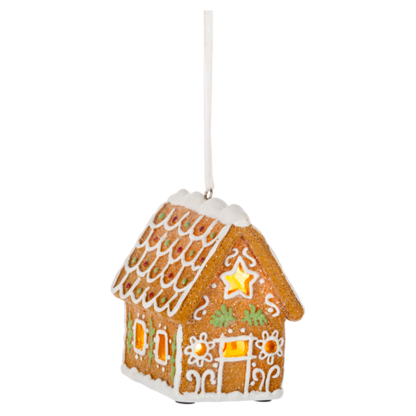 LED Gingerbread House Ornament