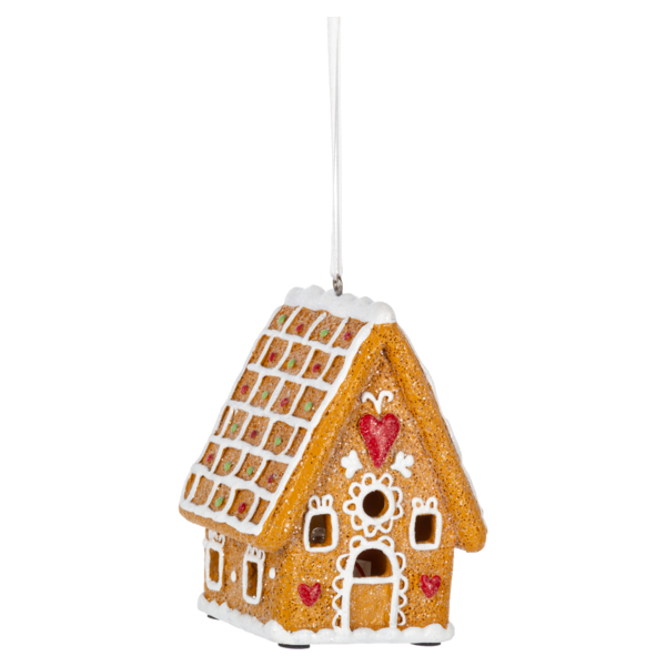 LED Gingerbread House Ornament