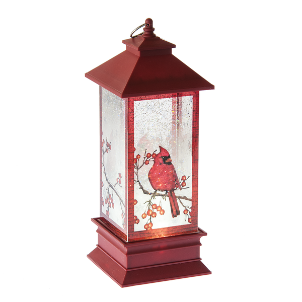 Lighted Cardinal Lantern