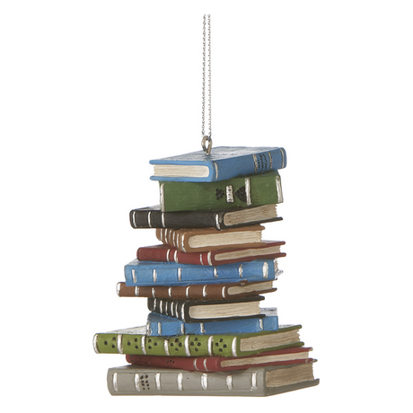 Pile of Books Ornament