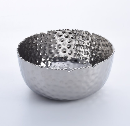 Large Round Silver Bowl